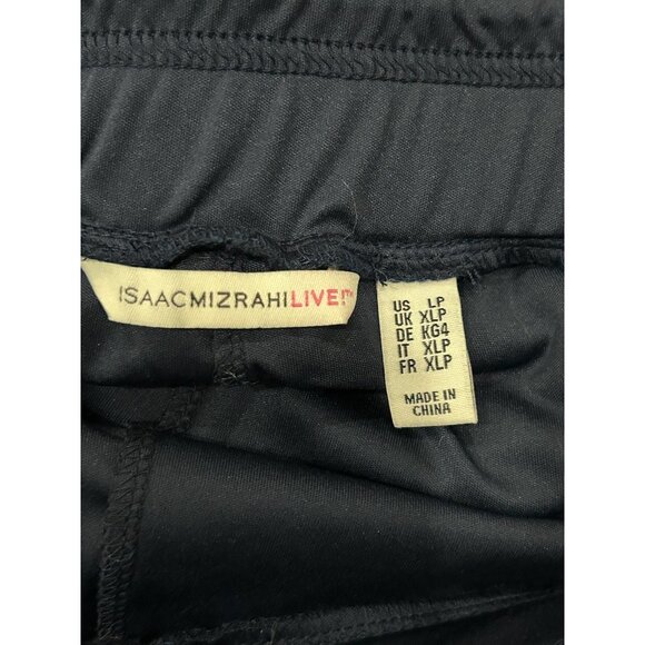 Isaac Mizrahi Live! Elastic Waist Pull On Lace Pants Navy Sz Large Petite Boho - Picture 5 of 10